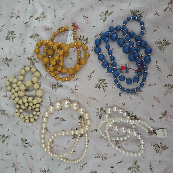 vintage Jewelry - Faux Pearl Beaded Necklaces